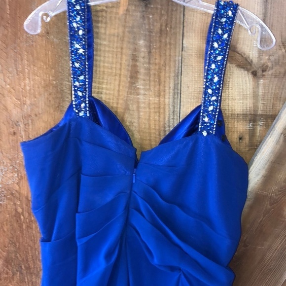 MONTAGE By Mon Cheri Cobalt Blue Dress Size 18 - Picture 7 of 11